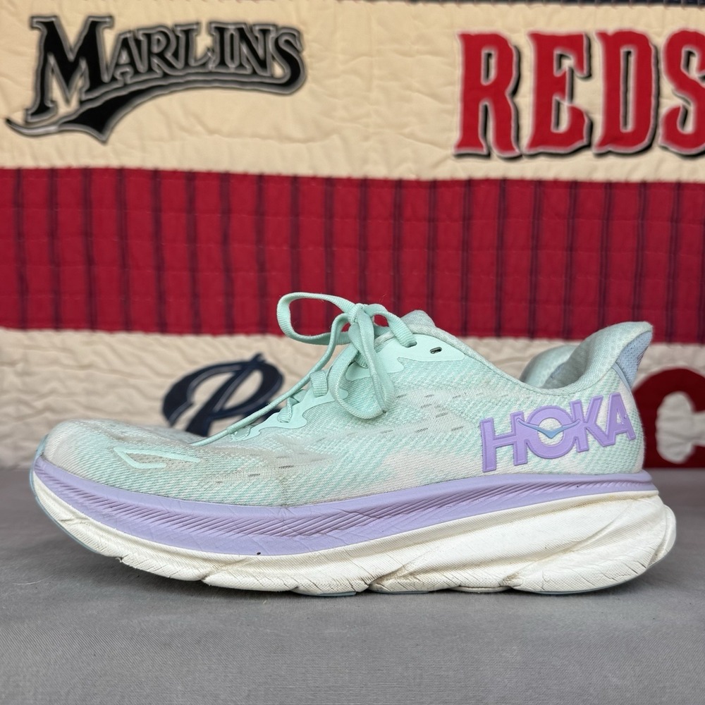 Size 8.5 - Hoka One One Clifton 9 Running Shoes Walking Gym Women's 1132211 SOLM